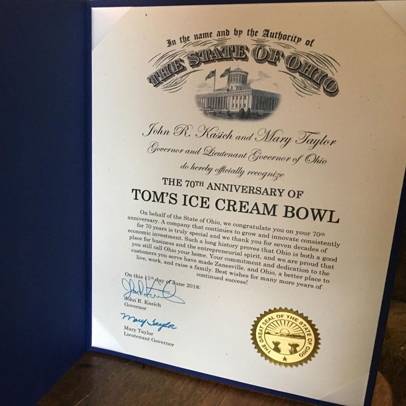 Toms Ice Cream Bowl - Homemade Ice Cream